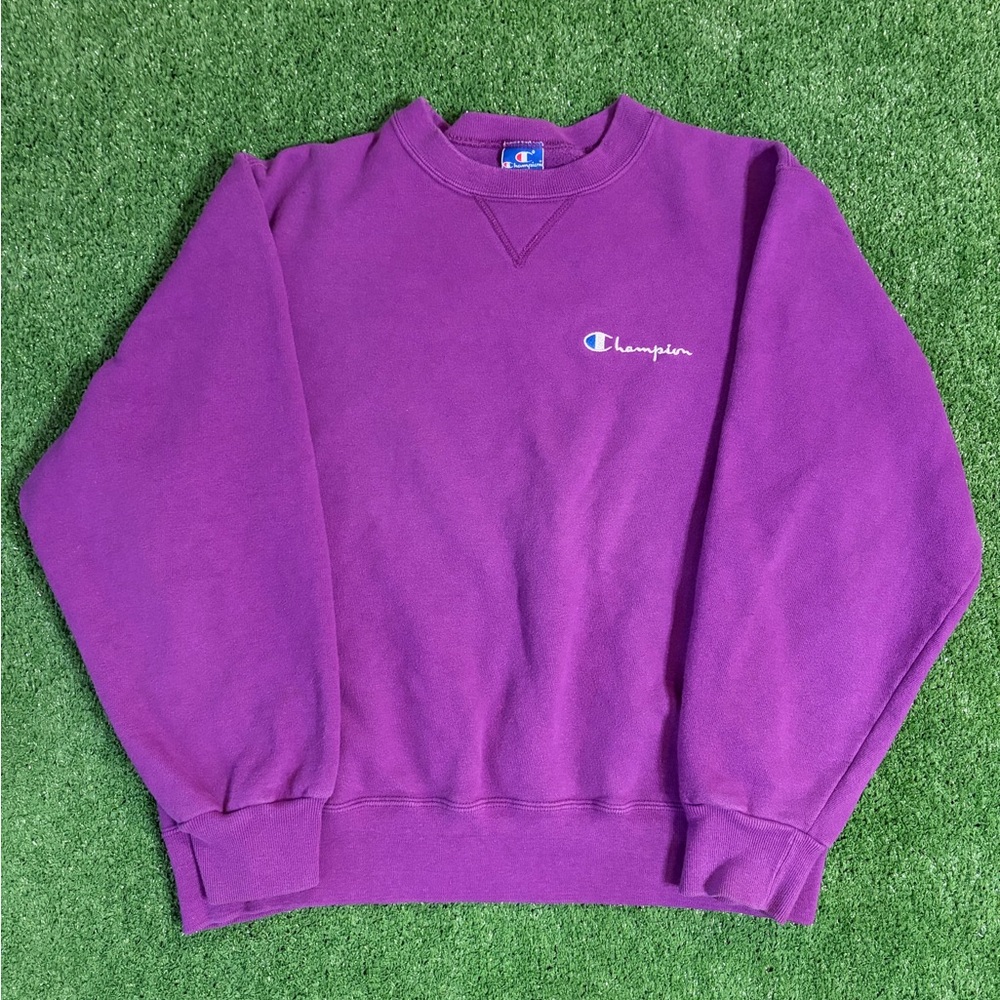 90s Champion Made In USA Purple Crewneck Sweater